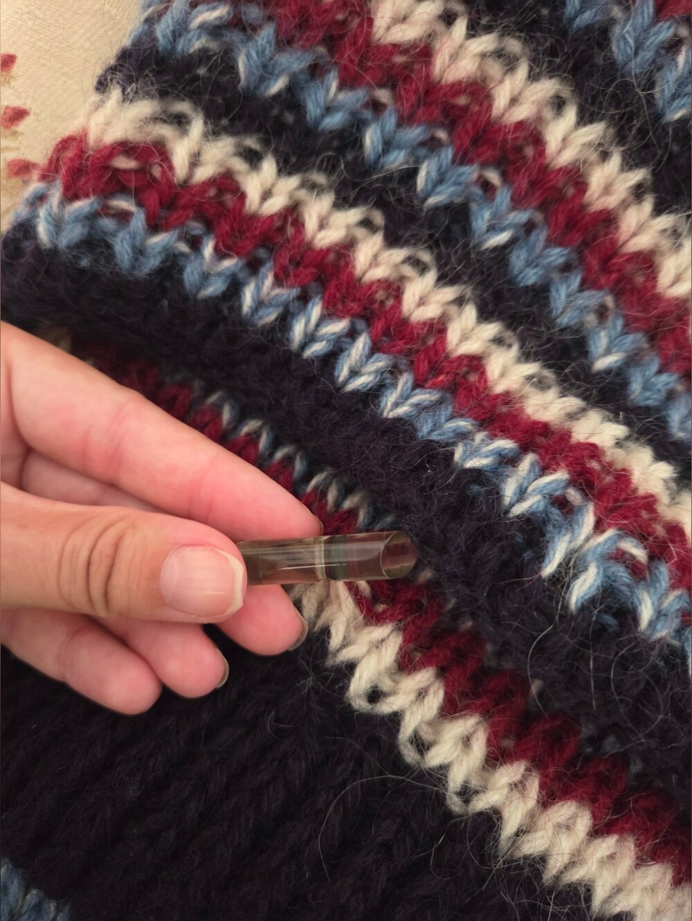 Handmade Wool Scarf - Picture 5 of 5